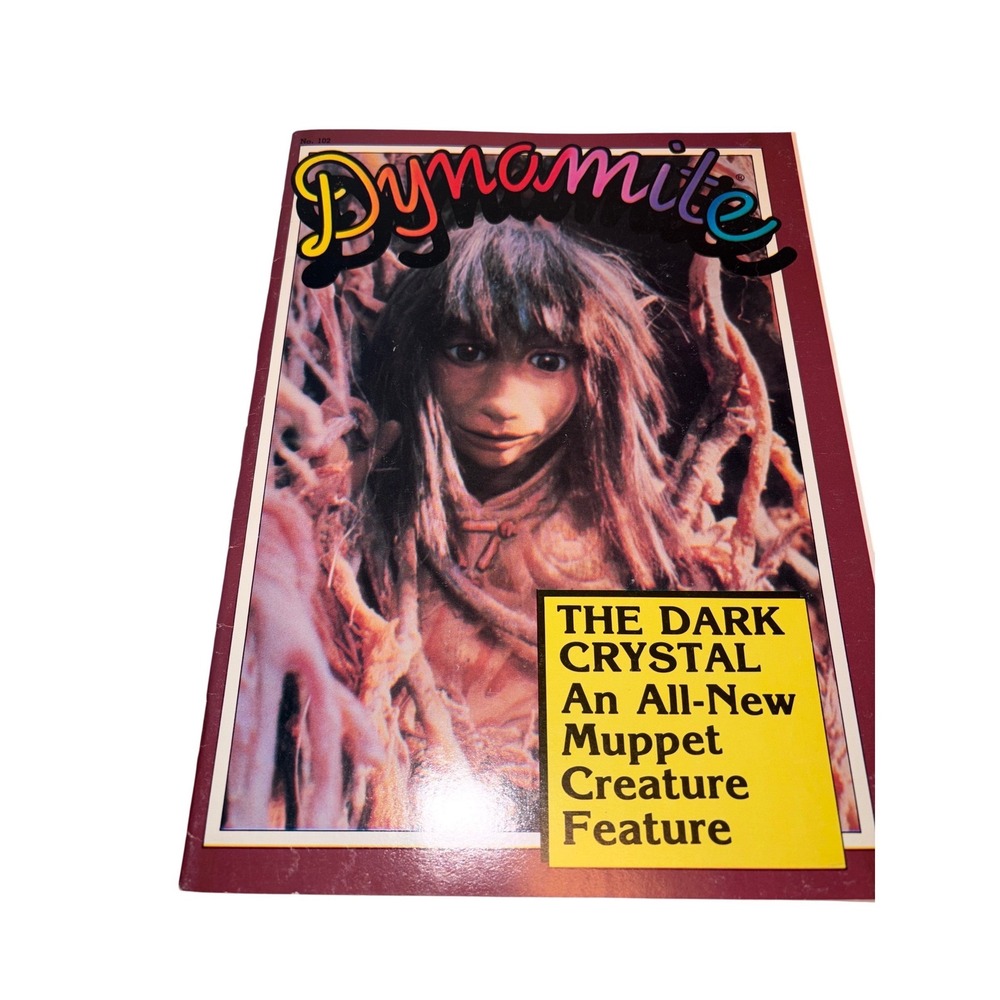 Vintage Dynamite Magazine No 102 1982, The Dark Crystal Jim Henson Cover Feature